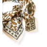 Grand foulard Latika Coeur - Macadamia