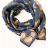 Grand foulard Apaches Latika Cerisier -  Orage