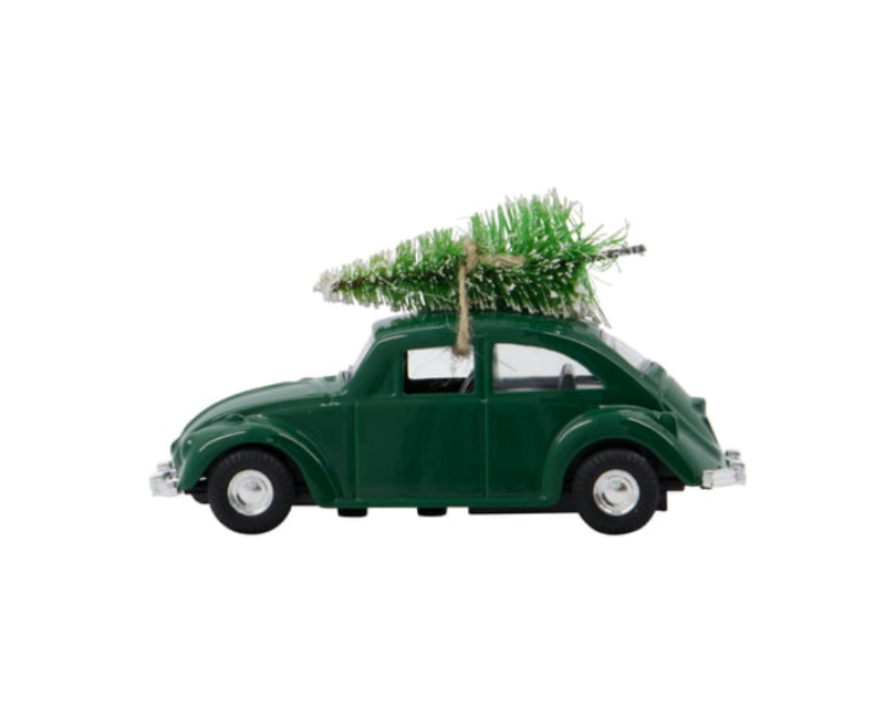 Mini voiture xmas verte