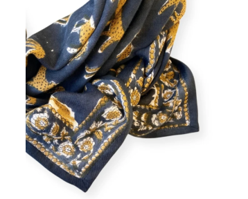 Grand foulard Apaches Latika - Bengale orage