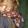 Grand foulard Apaches Latika - Coeur violet