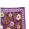 Grand foulard Apaches Latika - Coeur violet