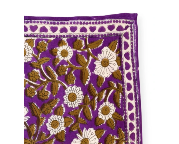 Petit foulard Apaches Manika - Coeur Violet