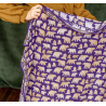 Grand foulard Apaches Latika - Ours violet