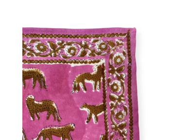 Grand foulard Apaches Latika - Bengale Fuchsia