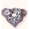 Petit foulard Apaches Manika - Ananas neige