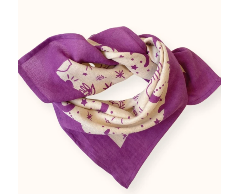 Petit foulard Apaches Manika - Karma macadamia