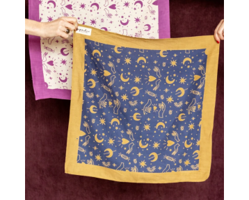 Petit foulard Apaches Manika Karma - Eclipse