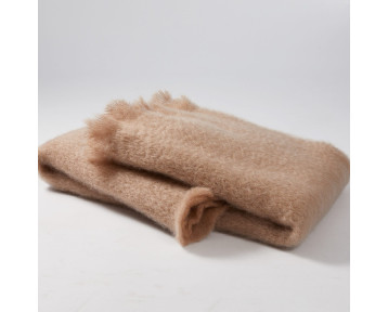 Echarpe mohair caramel