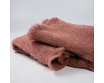 Echarpe mohair terracotta