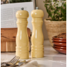 Moulin poivre de forme traditionnelle jaune pale brillant