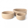 Bol en feutre beige - S