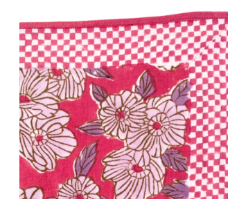 Grand Foulard Apaches Latika Bloom - Magenta