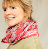 Grand Foulard Apaches Latika Bloom - Magenta