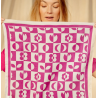 Petit Foulard Apaches Vanika Damier - Fuchsia