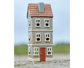 Photophore maison vert clair