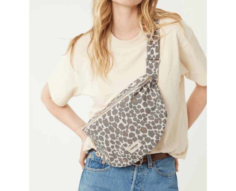 Sac Banane Rivedroite Custine XL - Léopard gris