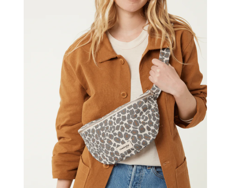 Sac banane Rivedroite Custine - Léopard gris