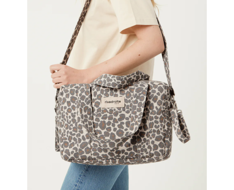 Sac Rivedroite mini darcy - Léopard gris clair
