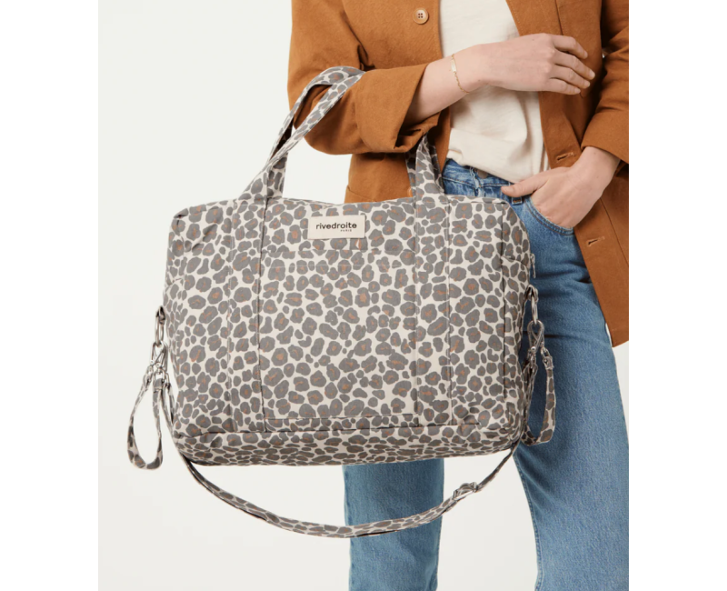 Sac Rivedroite darcy - Léopard gris clair