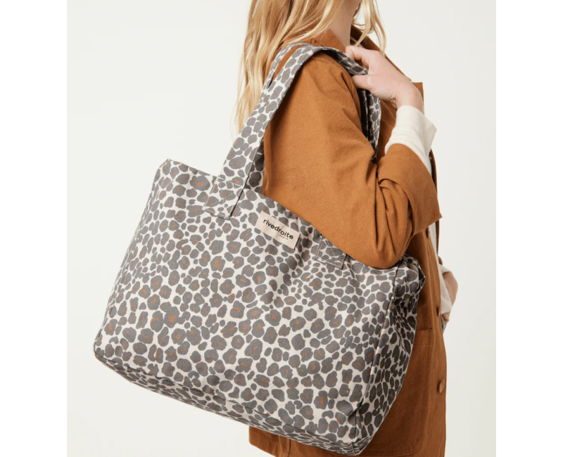 Le sac 24H Rivedroite Celestins - Léopard gris clair