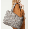 Le sac 24H Rivedroite Celestins - Léopard gris clair