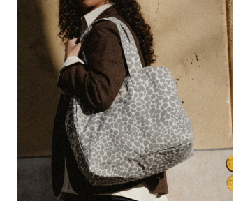 Le sac 24H Rivedroite Celestins - Léopard gris clair