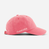 Casquette rose avec inscription coté Rive droite