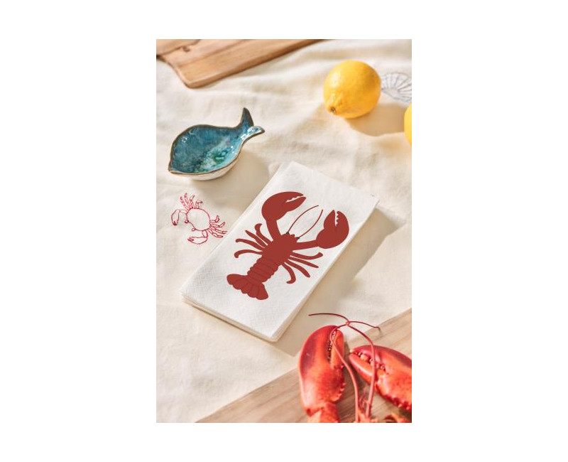 serviette papier homard