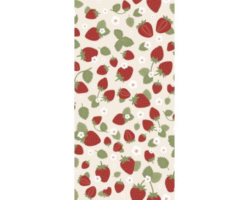 Serviette en papier fraises...