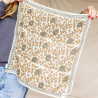 Petit foulard laine Apaches Asha - coeur macadamia