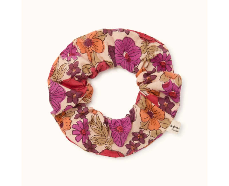Chouchou en coton imprimé floral Manju Joy Macadamia – Apaches Collections Chouchou en coton imprimé floral Manju Joy Macadamia – Apaches Collections