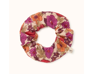 Chouchou en coton imprimé floral Manju Joy Macadamia – Apaches Collections