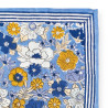 Foulard en coton bleu à motifs floraux Latika Joy Océan – Apaches Collections
