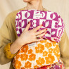 Trousse Gayane Apaches Damier - Fuchsia