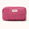 Trousse de toilette en coton fuchsia à motifs floraux Khadi – Apaches Collections