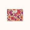 Pochette en coton matelassé beige à motifs floraux Mana Joy Macadamia – Apaches Collections