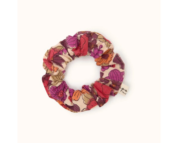 Chouchou en coton imprimé floral Small Manju Joy Macadamia – Apaches Collections