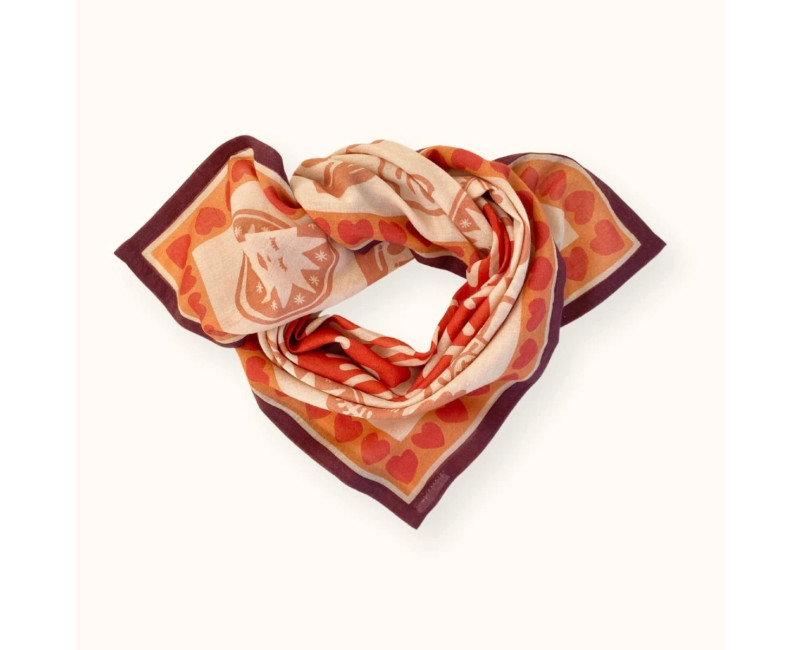 Foulard en coton imprimé Mamavida – Apaches Collections Foulard en coton imprimé Mamavida – Apaches Collections