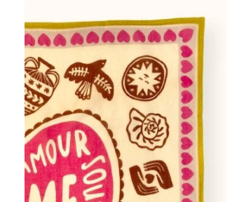 Petit foulard Apaches Mamavida - Mummy fuchsia