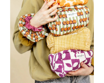 Trousse Gaya Apaches Damier - Fuchsia