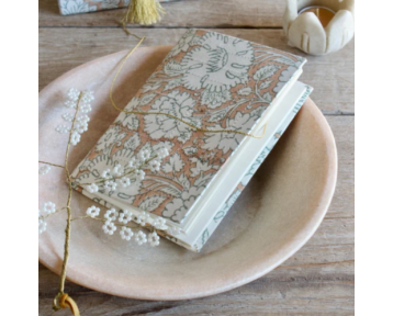 Carnet Tissu fleurs
