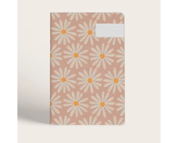 Carnet ligné motif marguerites Passionnément – Season Paper chez Boêtique