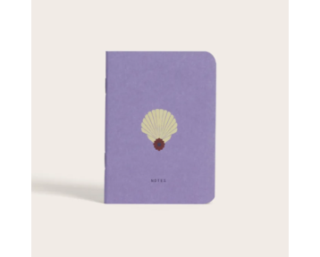 Carnet de poche blanc motif Ariel fleurs & coquillages – Season Paper chez Boêtique