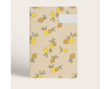 Carnet ligné motif Citronnade jaune – Season Paper chez Boêtique