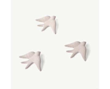 Petite hirondelle en céramique mate grise taille S – Casa Atlântica