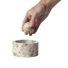 Mortier marbre Thyme avec pilon boule beige