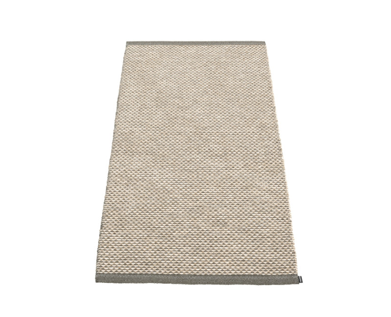 Tapis en pvc tissé, beige, gris foncé et crème Tapis en pvc tissé, beige, gris foncé et crème