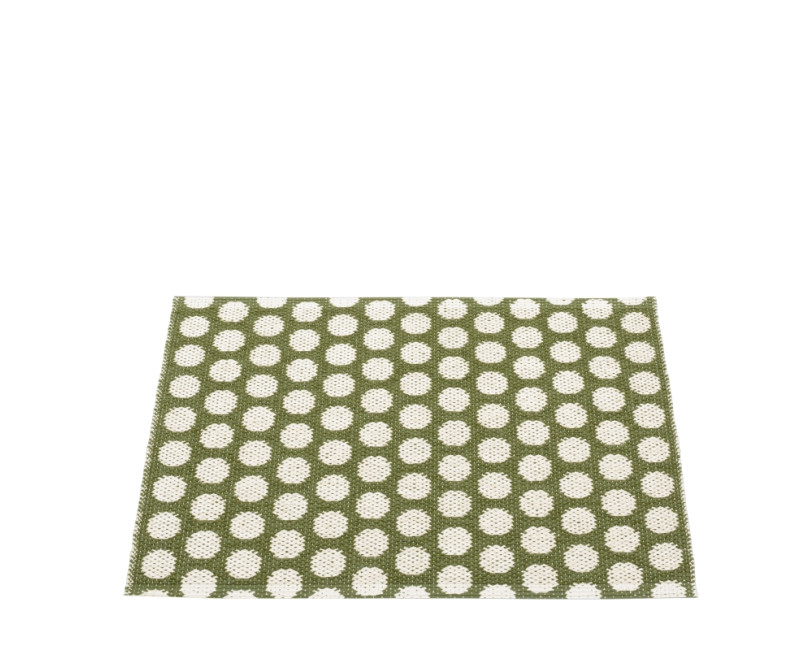 tapis pvc réversible à pois kakis et blancs tapis pvc réversible à pois kakis et blancs