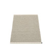 tapis pvc tissé rayures fines gris foncé et gris clair
